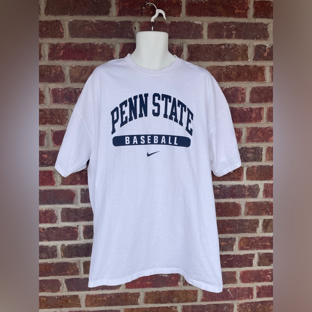 Men’s White Nike Team Penn State Baseball T-Shirt Size XXL Nittany Lions